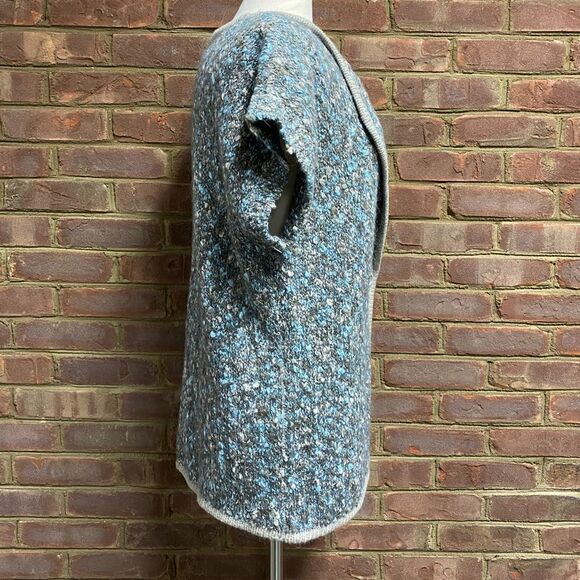 Spanner Grey Mingled Short Sleeve Sweater Cardigan & Scarf - Picture 3 of 7